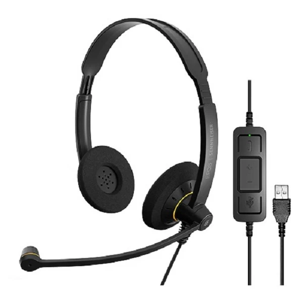 Ausinės Su Mikrofonu Sennheiser Sc 60 Usb Ml Black