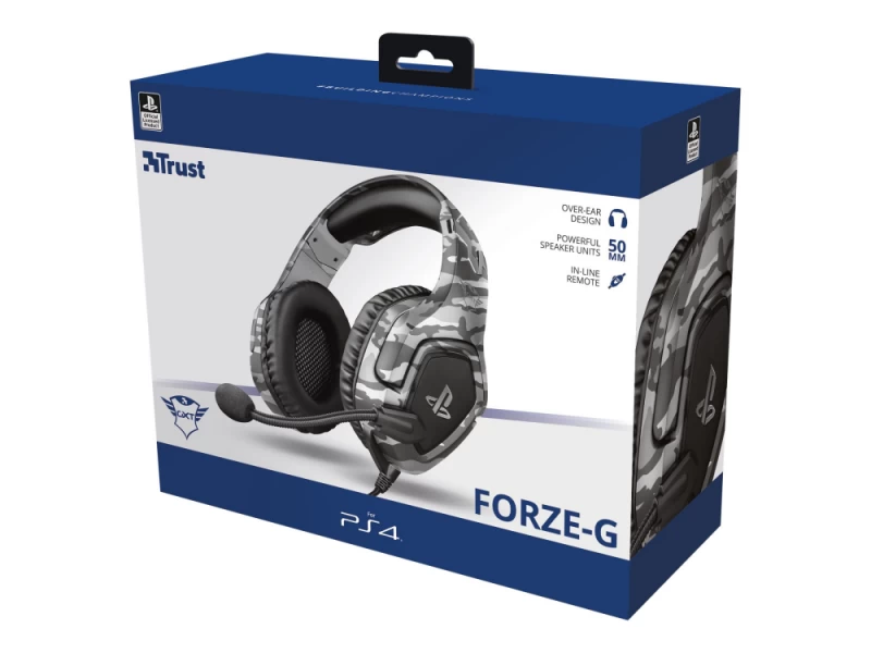 Ausinės Su Mikrofonu Trust Gxt 488 Forze-g Grey