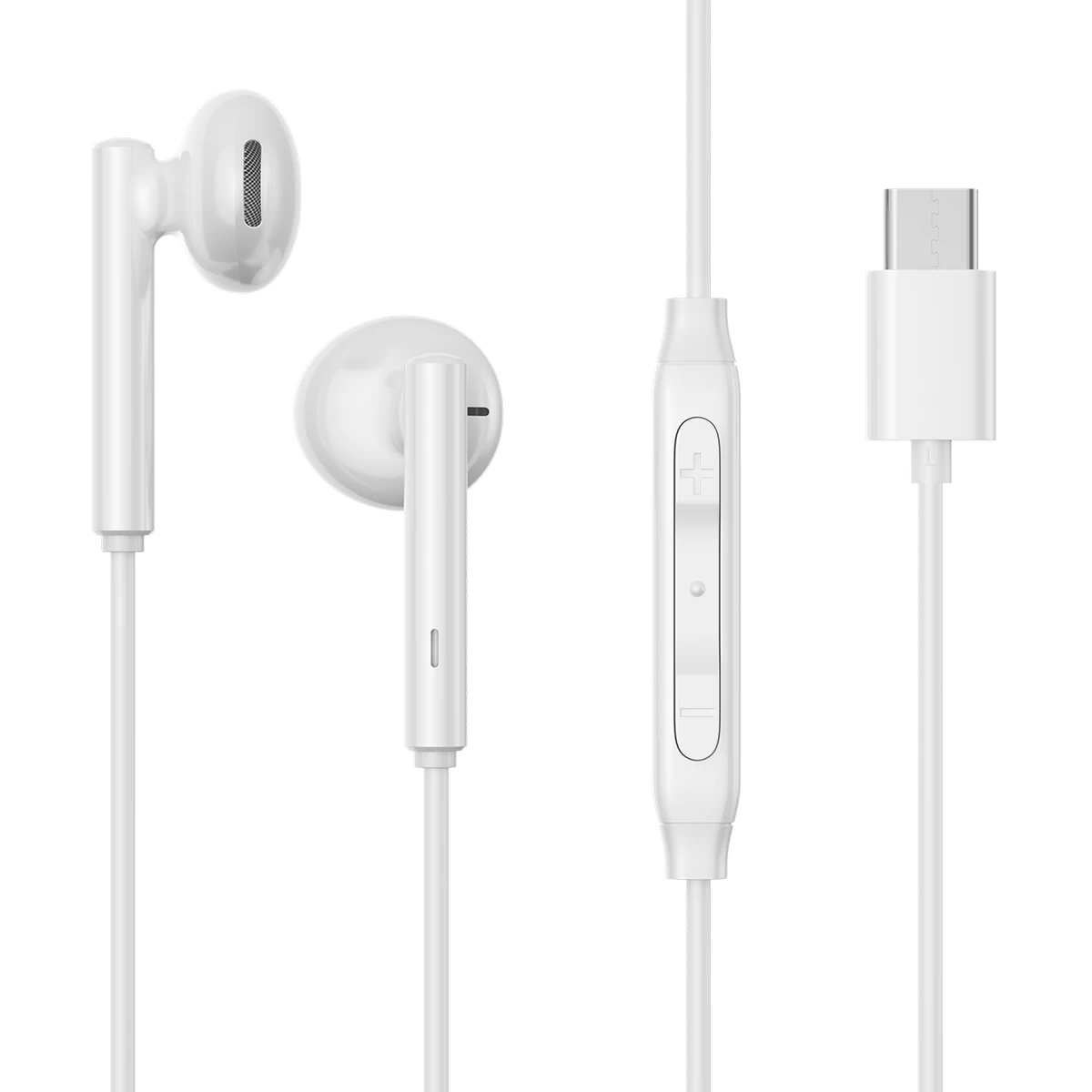 Ausinės Su Usb-c Usb-c Jr-ec05 Baltos Spalvos