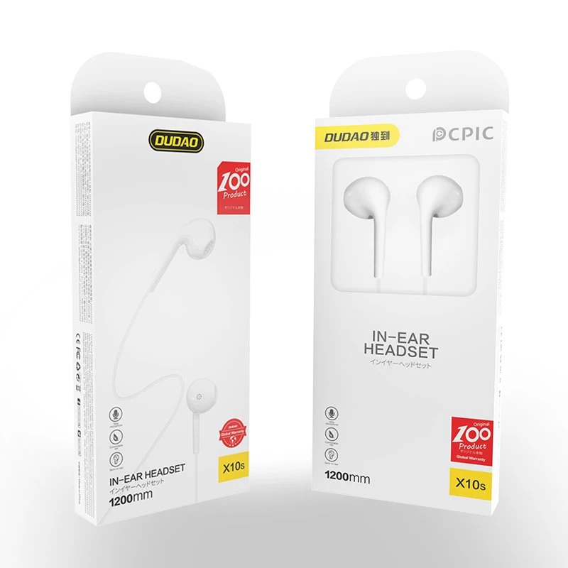Ausinės X10s Laidinės Ausinės Su 3,5 Mm Mini Lizdu, Baltos Spalvos