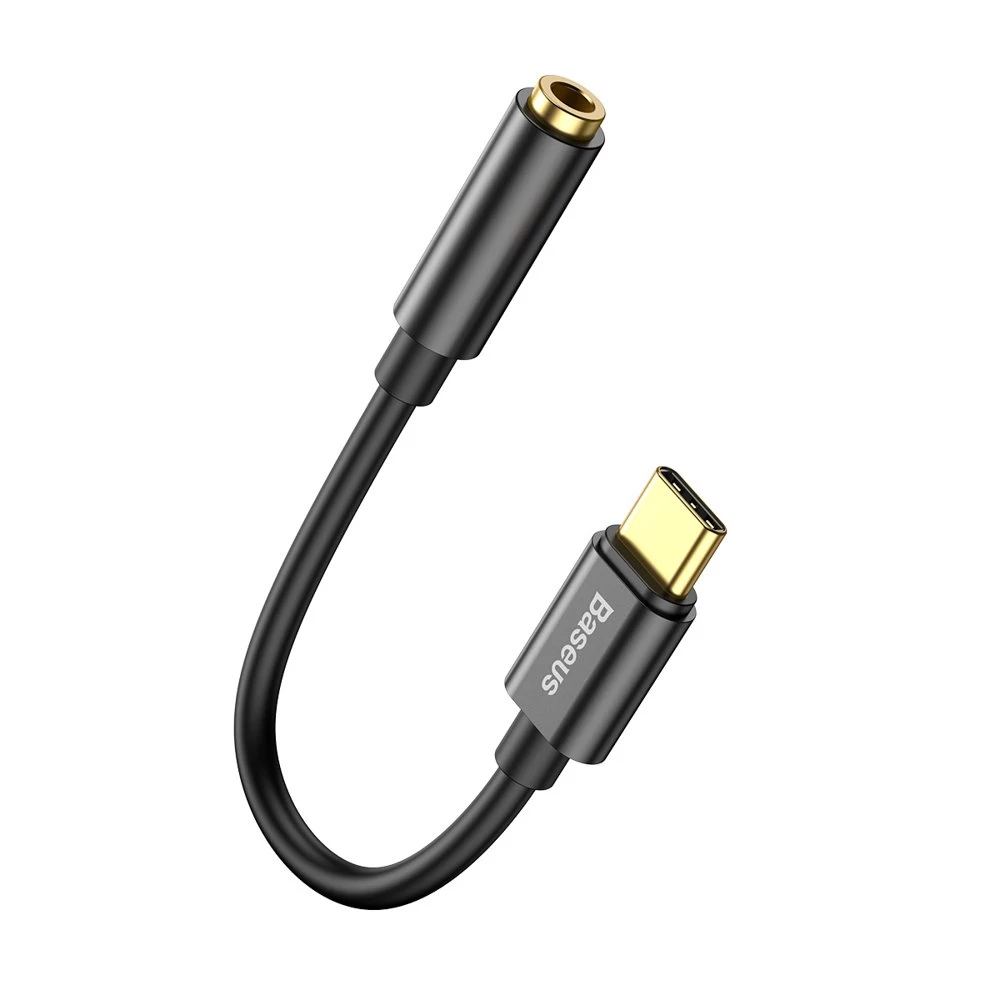 Ausinių Adapterio Adapteris L54 Iš Usb-c į 3,5 Mm Garso Lizdą Dac Juodas Ausinių Adapterio Adapteris L54 Iš Usb-c į 3,5 Mm Garso Lizdą Dac Juodas