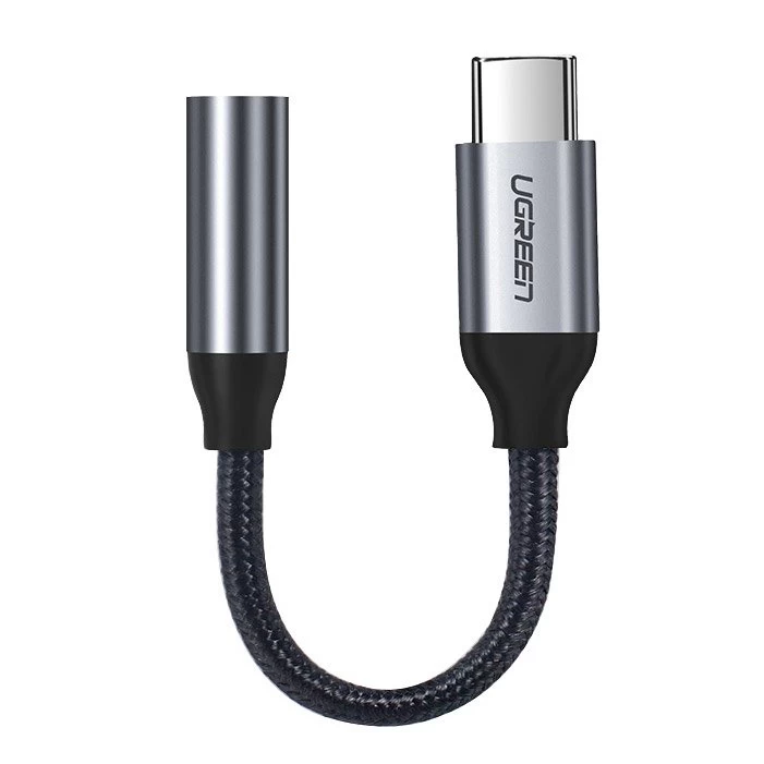 Ausinių Adapteris Iš mini Jack 3,5 Mm į Usb-c 10 Cm - Pilkas Ausinių Adapteris Iš mini Jack 3,5 Mm į Usb-c 10 Cm - Pilkas