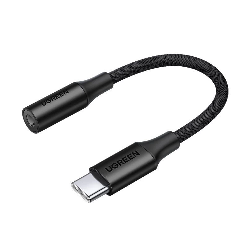 Ausinių Adapteris Iš Usb-c į 3,5 Mm Mini Lizdą 10 Cm - Juodas Ausinių Adapteris Iš Usb-c į 3,5 Mm Mini Lizdą 10 Cm - Juodas