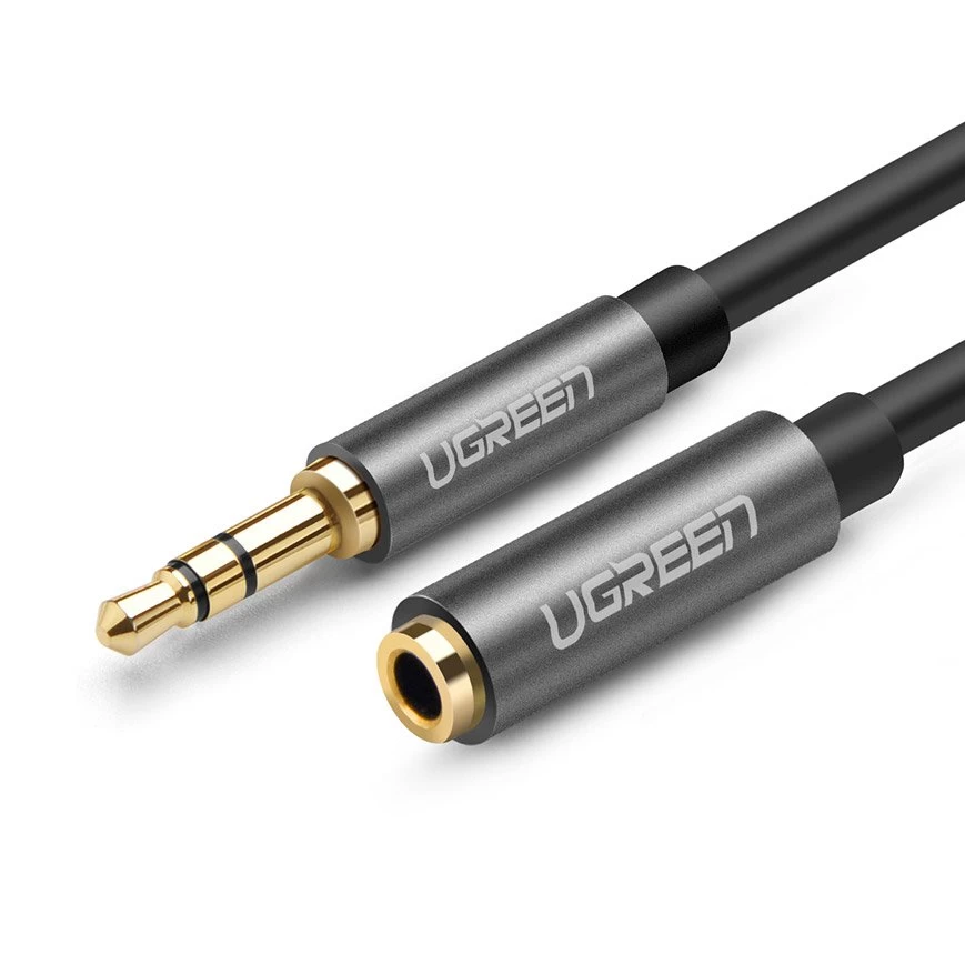 Ausinių Pratęsimo Kabelis Aux 3,5 Mm Mini Lizdas 3 M Sidabrinis
