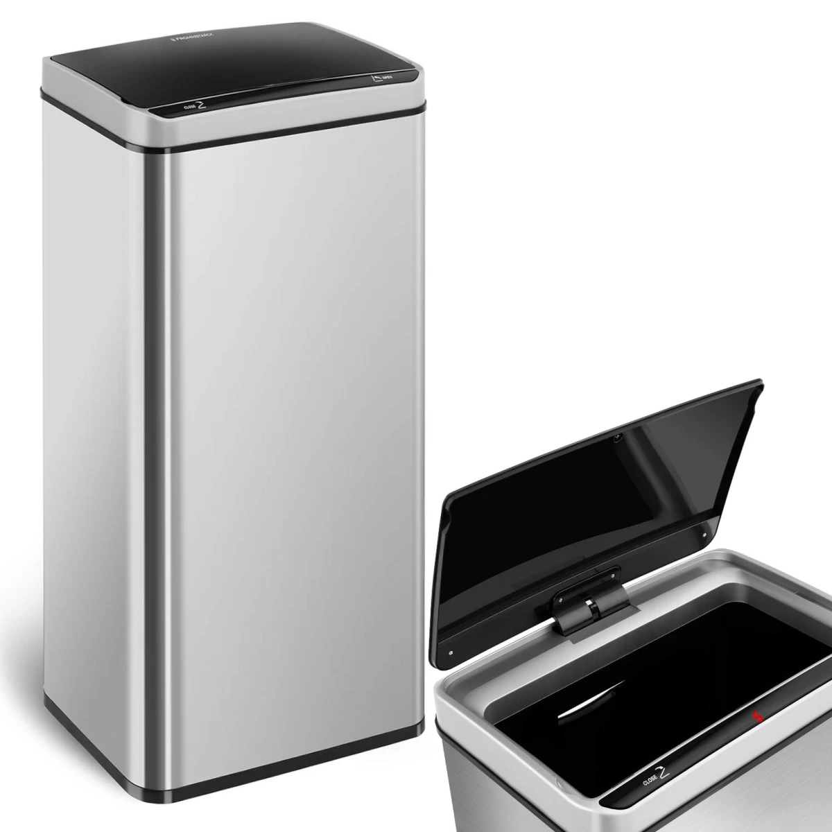 Automatinė šiukšliadėžė Su Judesio Jutikliu Be Lietimo 20 Cm Atstumu 80 L