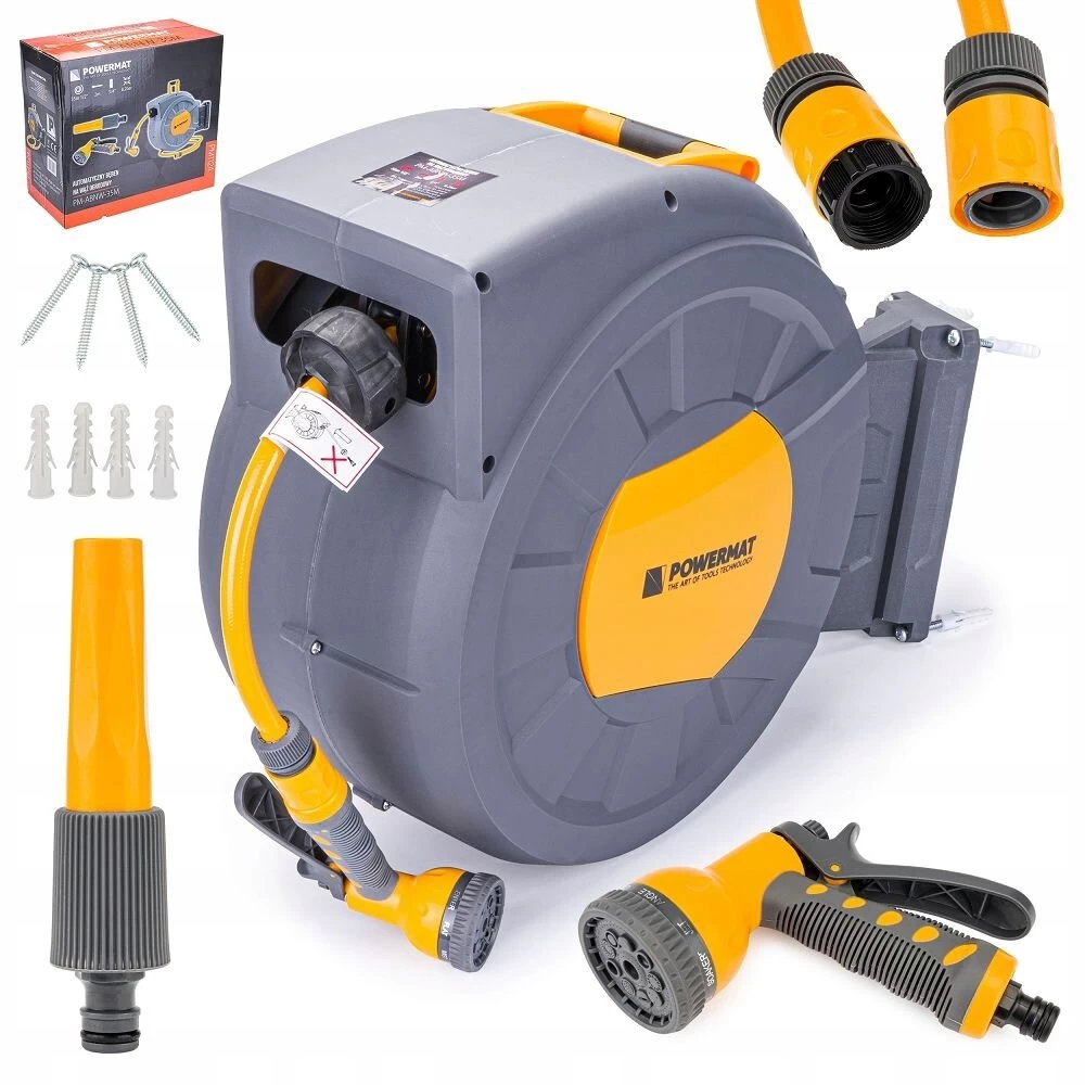 Automatinė sodo žarnos ritė Powermat, PM-ABNW-35M