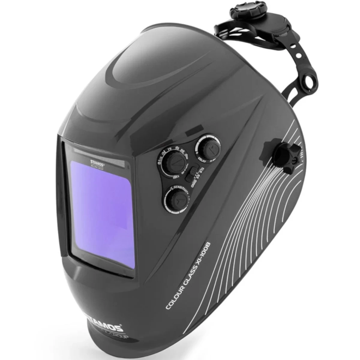 Automatinis Suvirinimo Skydelis Su Spalvotu Lauku Colour Glass Xi-100b