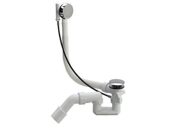 Automatinis vonios sifonas McAlpine, chromo dangteliai, HC31M-N2