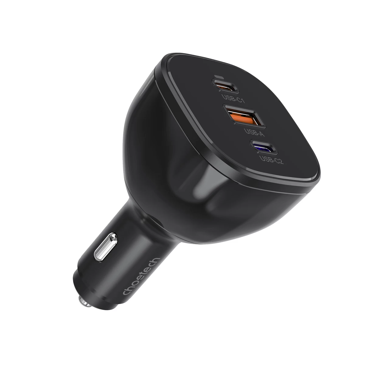 Automobilinis įkroviklis 160 W 2x Usb-c Pd 3.1 1x Usb-a - Juodas