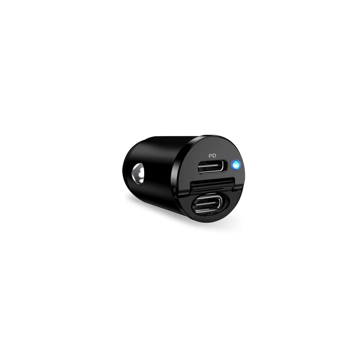 Automobilinis įkroviklis 2 X Usb-c 30w Pd - Juodas