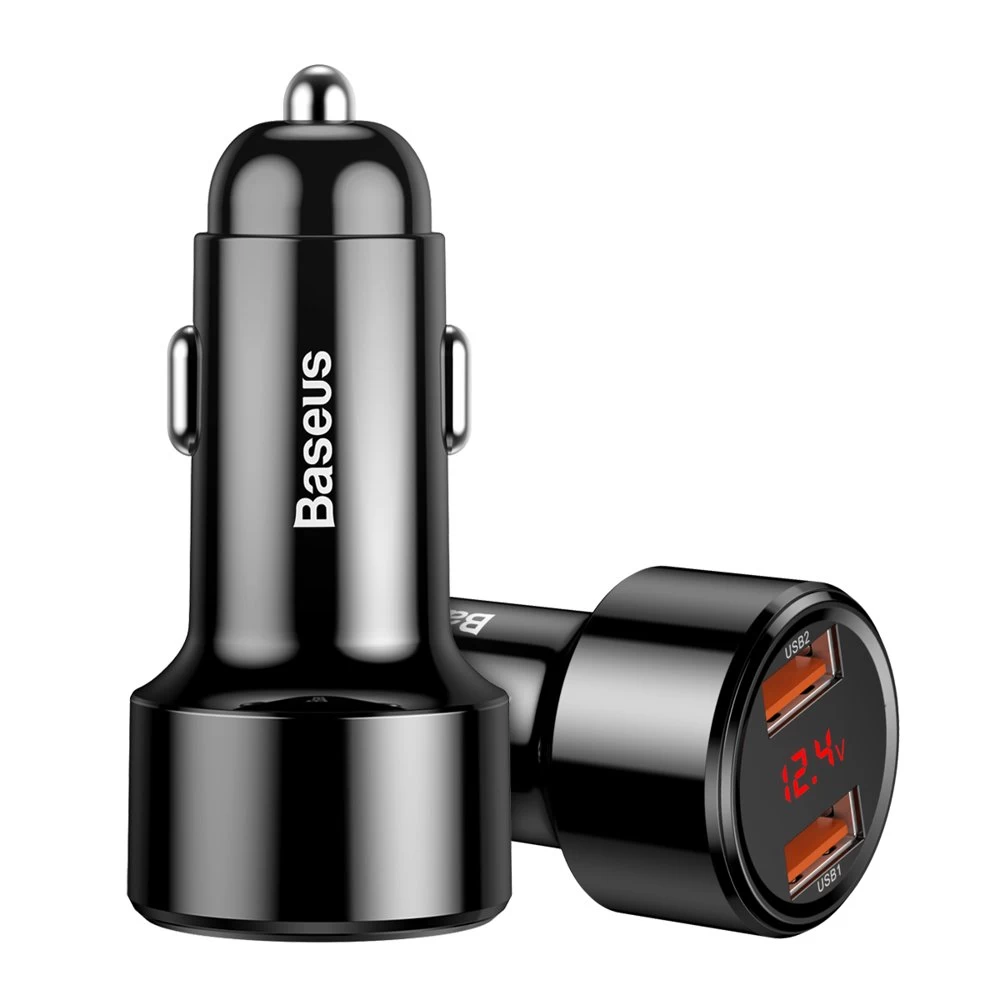 Automobilinis įkroviklis 2x Usb Magic Series Dual Qc 3.0 45w 6a Juodas