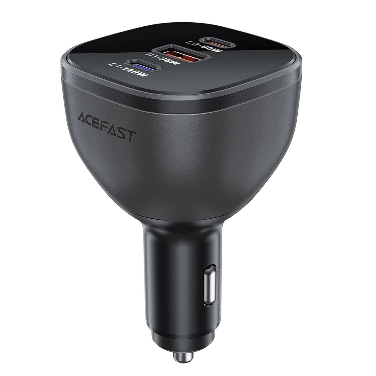 Automobilinis įkroviklis B14 165w 2x Usb-c 1x Usb-a - Juodas