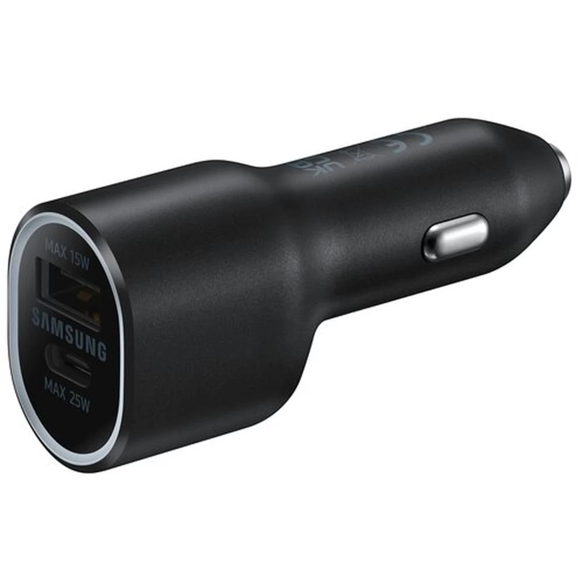 Automobilinis įkroviklis Cigarečių žiebtuvėlio Lizdui 2x Usb 25w Juodas