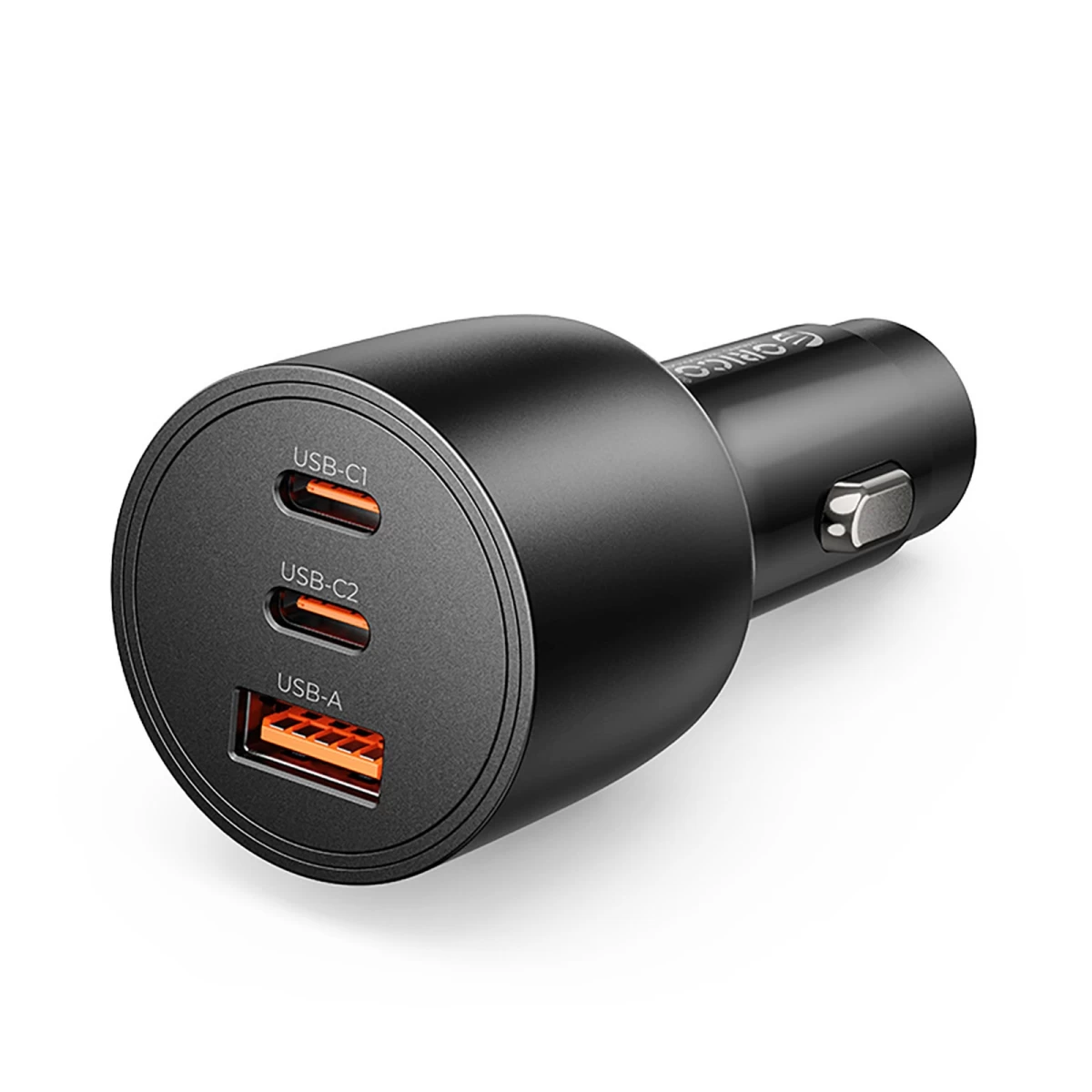 Automobilinis įkroviklis Usb-c / Usb-a, 165 W – Juodas