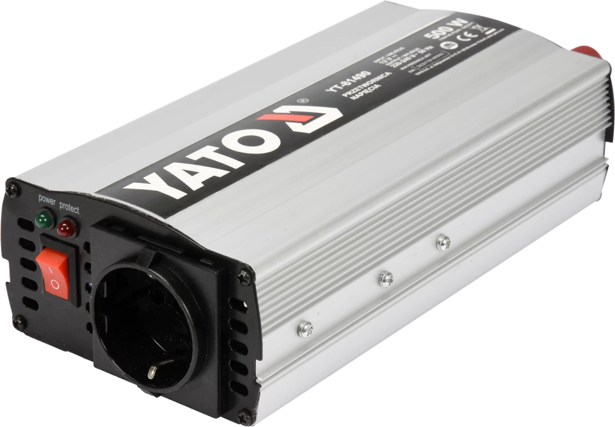 Automobilinis įtampos inverteris 12/230V 500W (YT-81490)