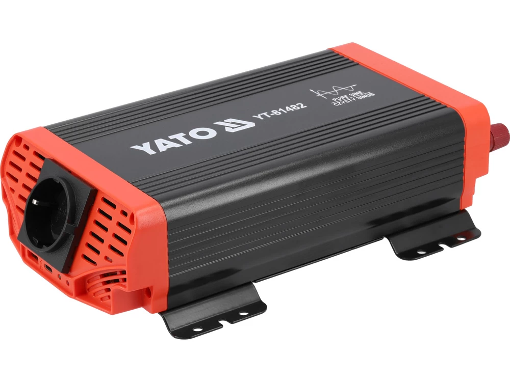 Automobilinis įtampos inverteris | grynas sinusas | 12/230V 600W (YT-81482)