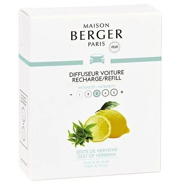 Automobilio kvapo papildymas Maison Berger Zest of Verbena