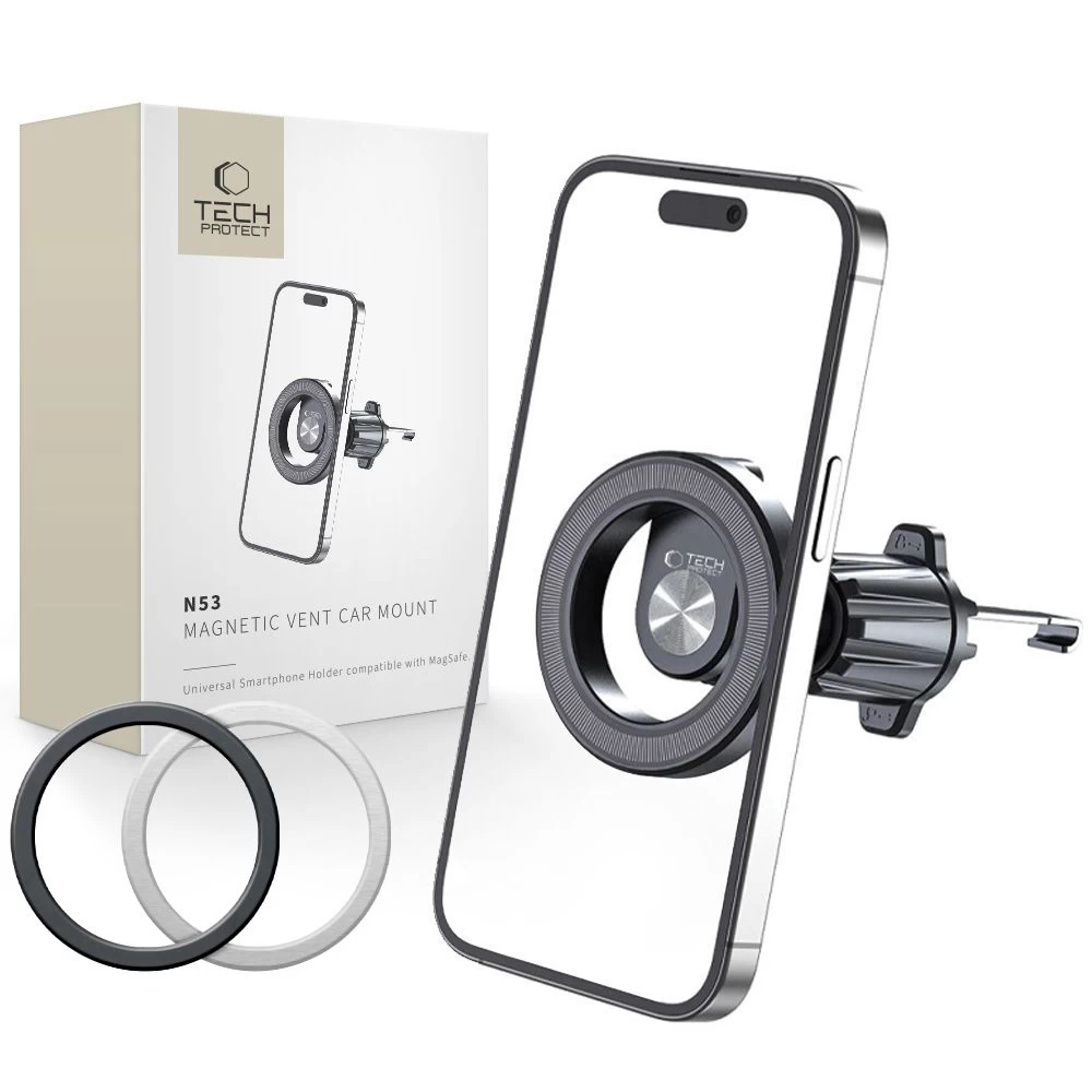 Automobilio Telefono Laikiklis Priekiniam Stiklui Su magsafe N53 - Juodas
