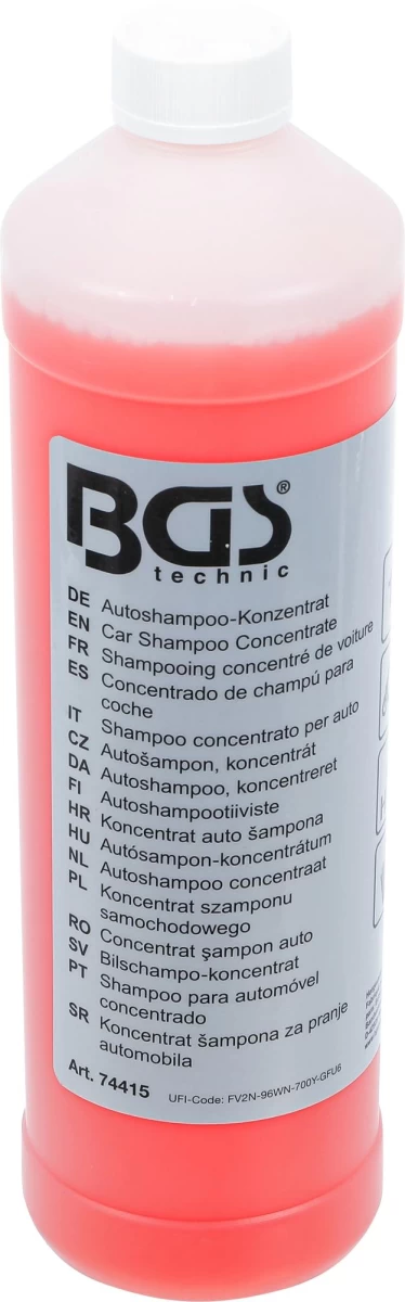 Automobilių šampūno koncentratas | raudonas | 1000 ml (74415)