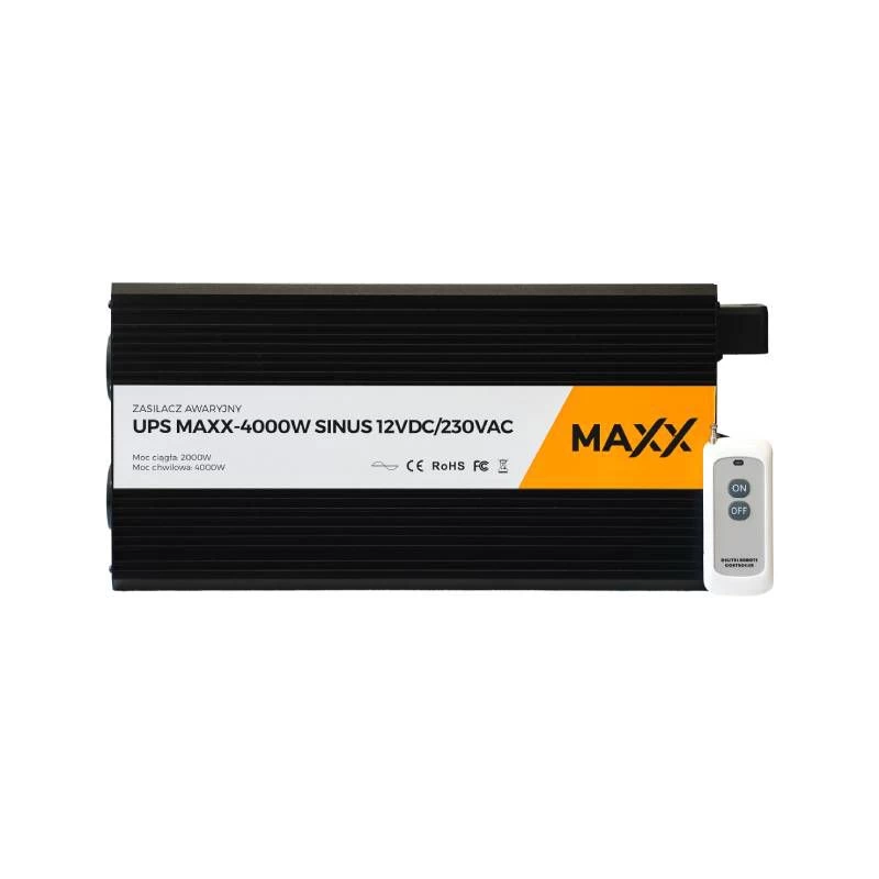 Avarinis maitinimo šaltinis (UPS + AVR) UPS MAXX 4000W Sinus 12V/230V
