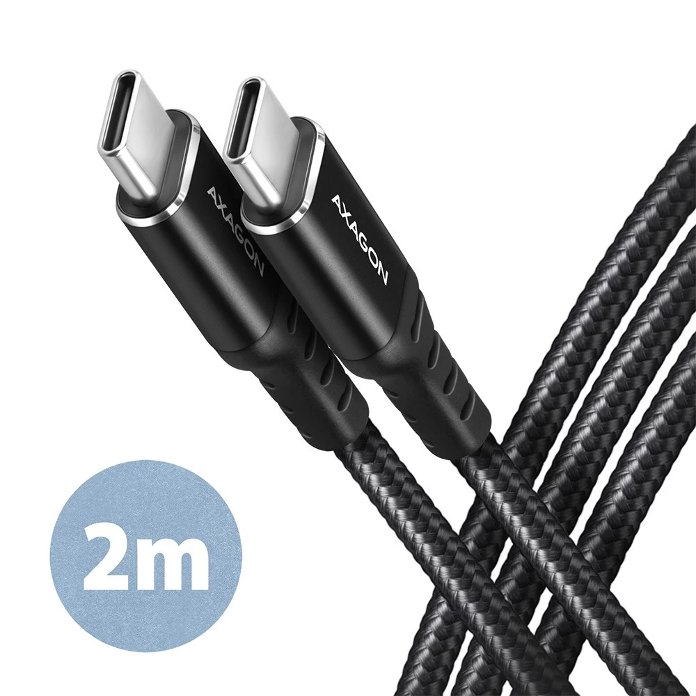 AXAGON BUCM-CM20AB cabl e USB-C &lt;-&gt; USB-C 2.0m