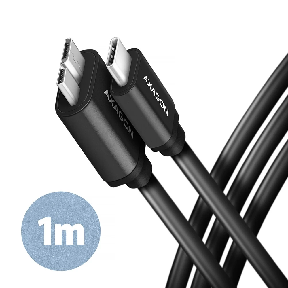 AXAGON BUMM3-CM10AB cab le USB Micro-B &lt;-&gt; USB-