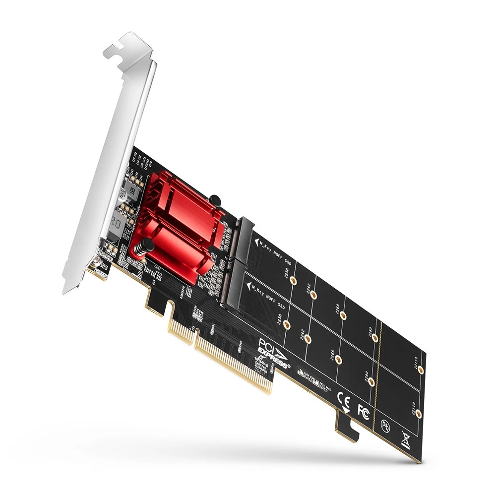 AXAGON PCEM2-ND PCIe3.0 controller 2x slot NVMe