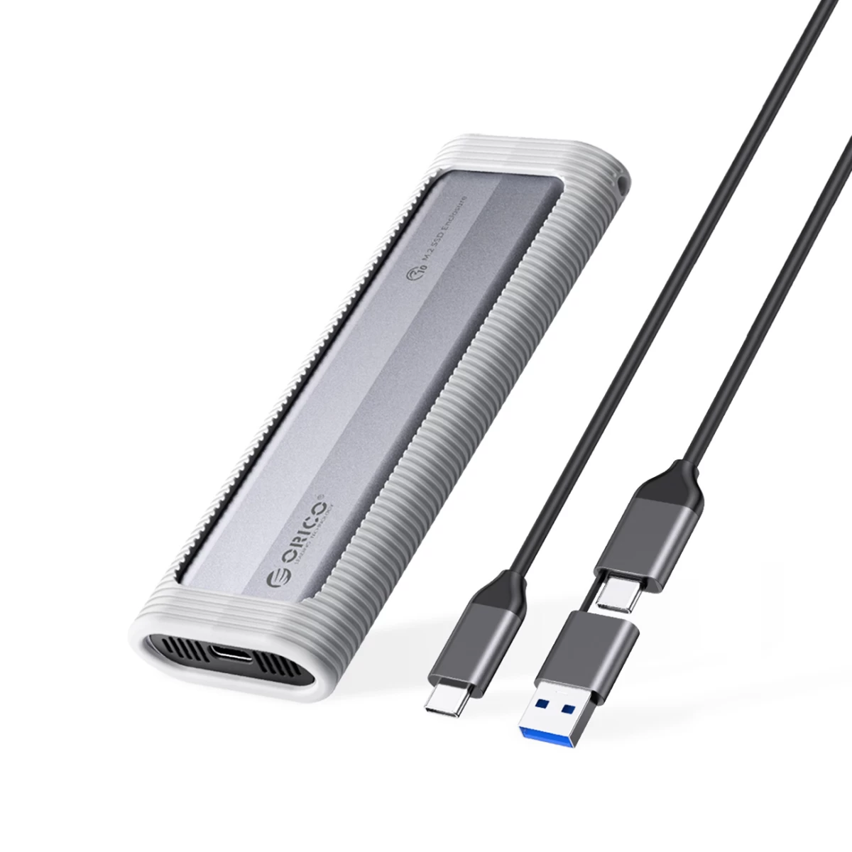 Axm2s-g2-v1 M.2 Nvme / Ngff Usb-c / Usb-a į Usb-c 10 Gb/s Diskų Korpusas - Pilkas