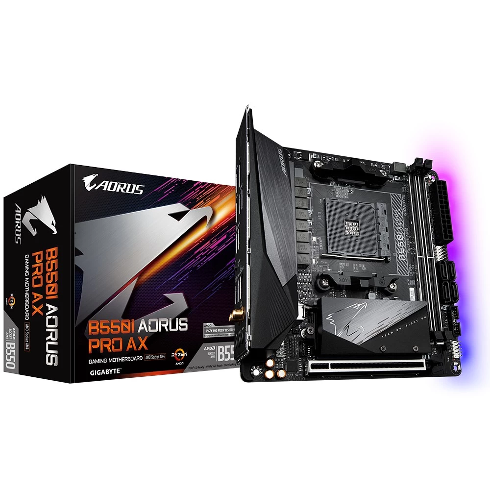 B550I AORUS PRO AX AM4  2DDR4 HDMI/DP mITX