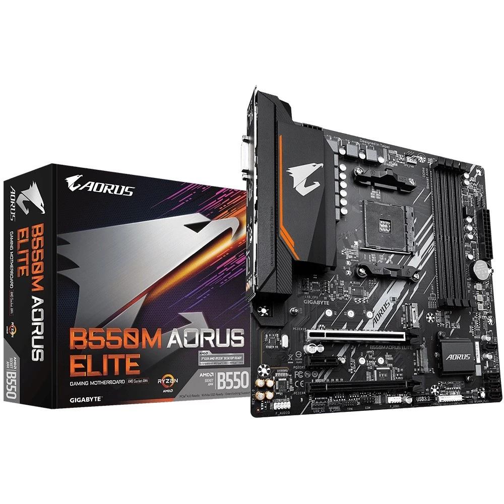 B550M AORUS ELITE AM4   4DDR4 2HDMI/DVI-D mATX