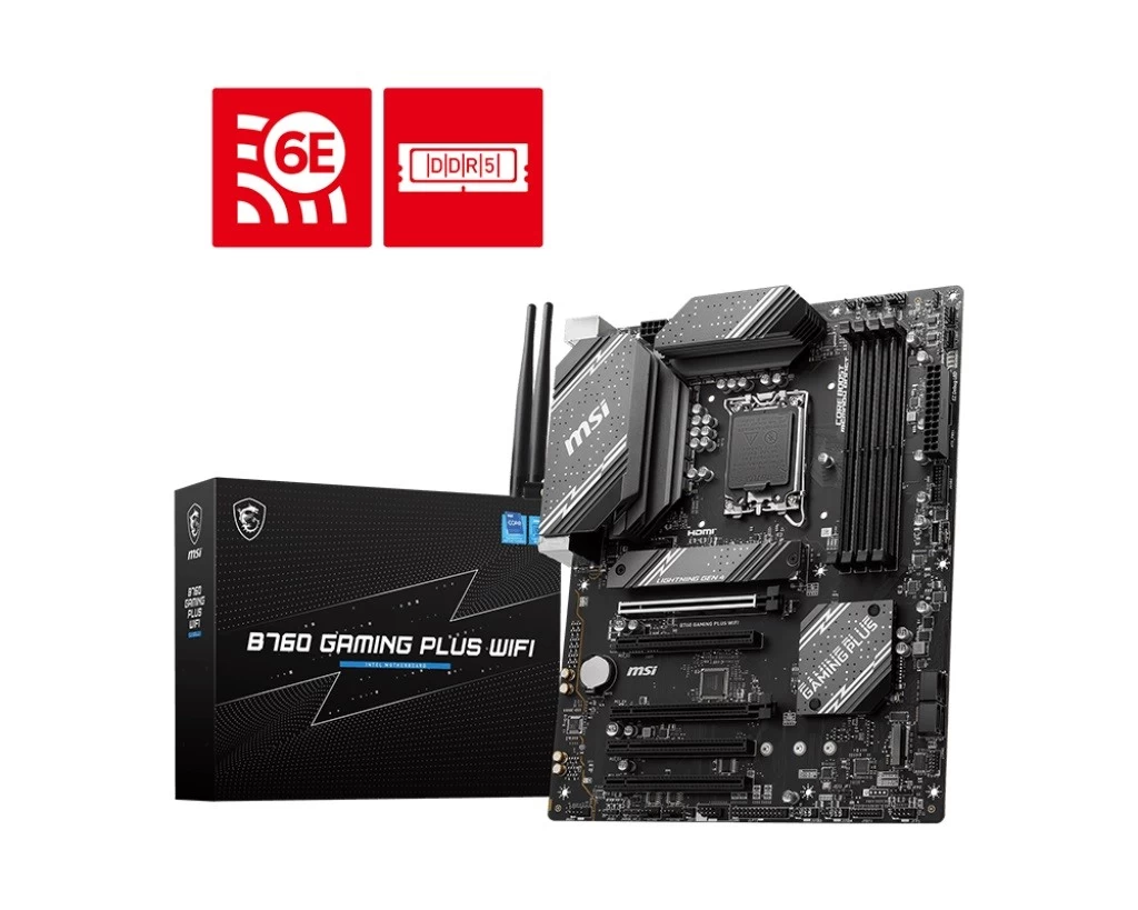 B760 GAMING PLUS WIFI   s1700 4DDR5 DP/HDMI ATX