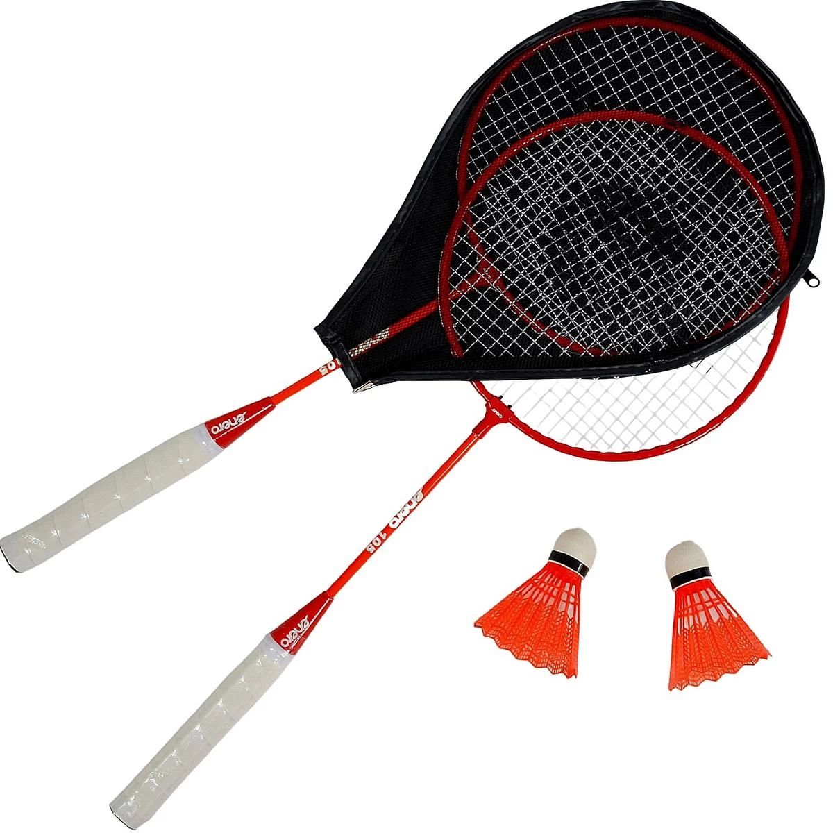 Badmintono Rinkinys Dėkle Raudona Oranžinė Enero 105