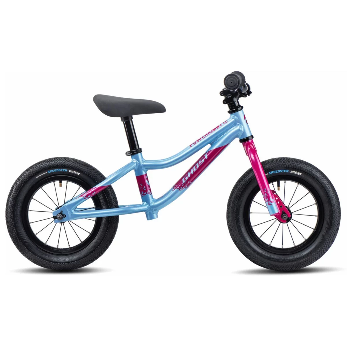 Balansinis dviratis Ghost Powerkiddy 12 (žydra/rožinė)