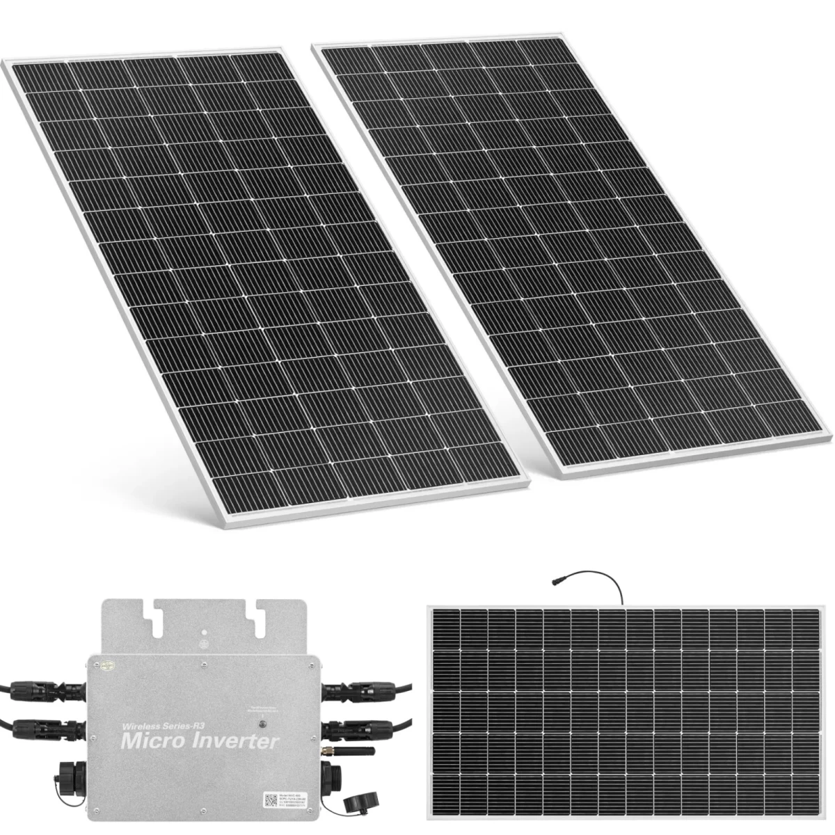 Balkono Fotovoltiniai Saulės Kolektoriai 600 W - Rinkinys