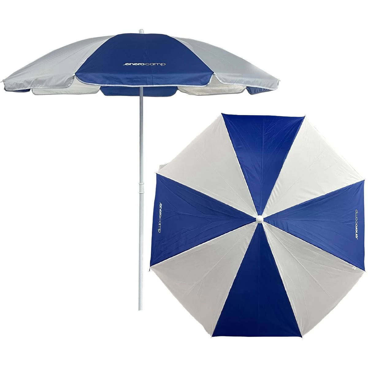 Balkono Paplūdimio Skėtis 160 Cm Baltos Ir Mėlynos Spalvos 1067643