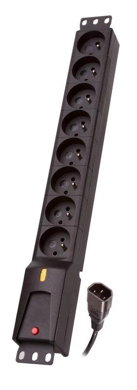 Bar power Lestar LZRM 810 BW G-A K.:CZ 3M IEC320 (8 x UTE; 10 A; 1,5m; black color)