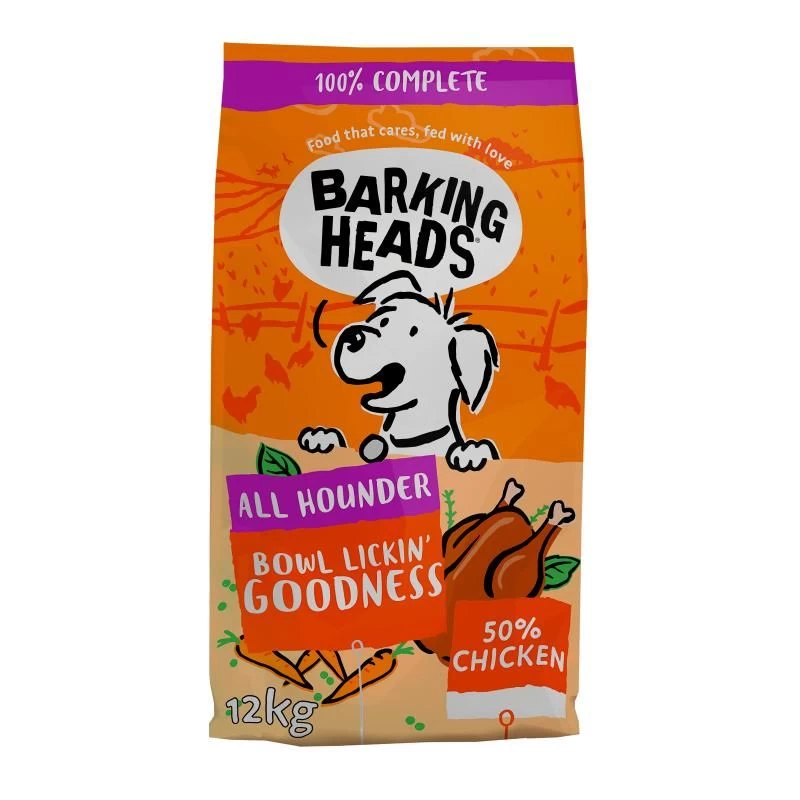 BARKING HEADS Bowl Lickin Goodness pašaras su vištiena 12kg (Geriausias iki 2025.07.23), E-BCK12 BARKING HEADS Bowl Lickin Goodness pašaras su vištiena 12kg (Geriausias iki 2025.07.23), E-BCK12