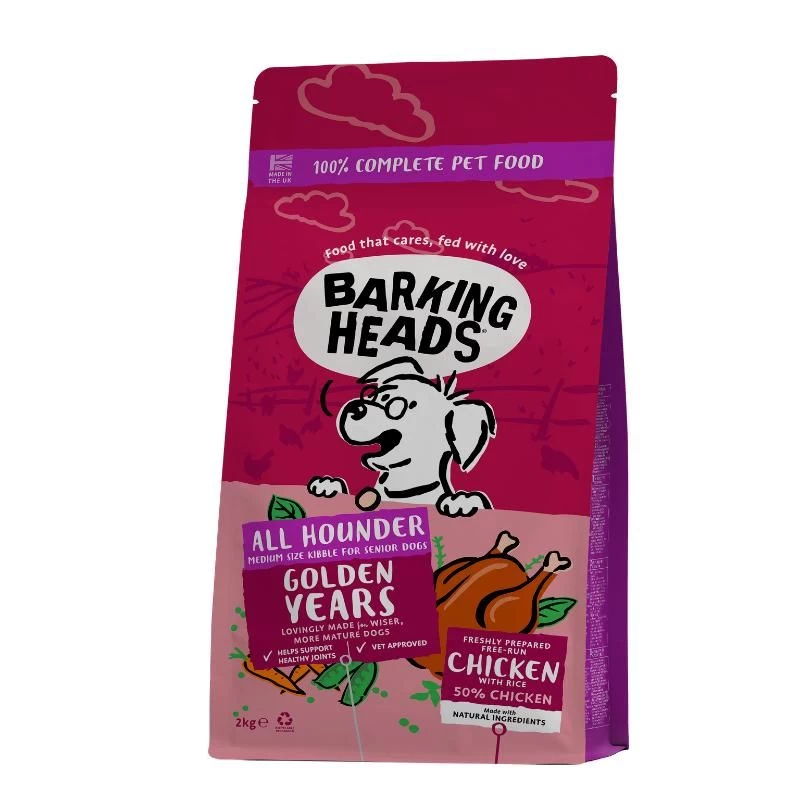 BARKING HEADS Golden Years senjorams 2kg, E-BSR2