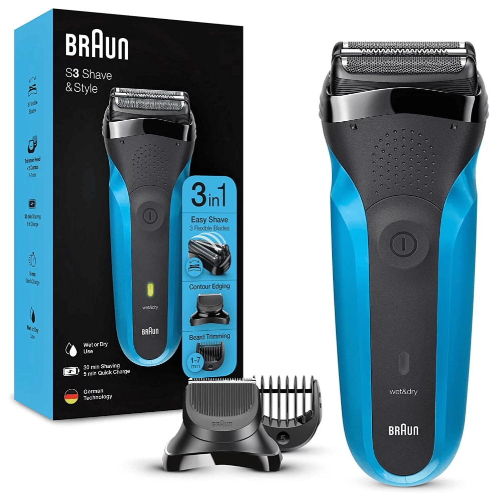 Barzdaskutė Braun 310BT Wet and Dry