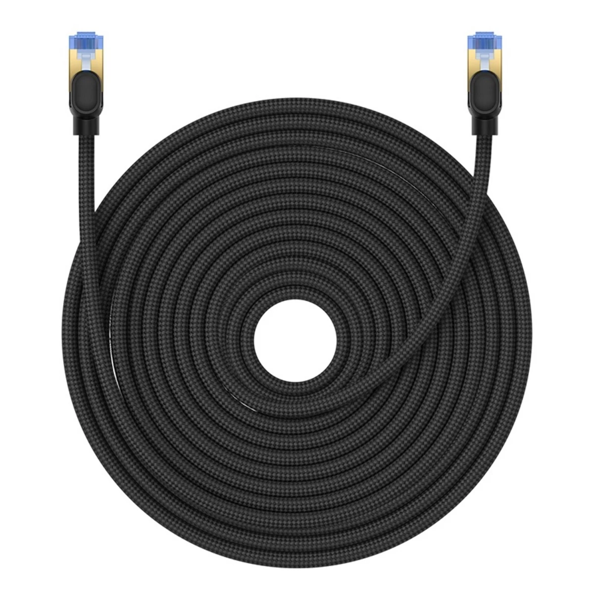 Baseus Didelės Spartos Interneto Kabelis Rj45 Cat.7 10gbps 25 M Pintas Juodas