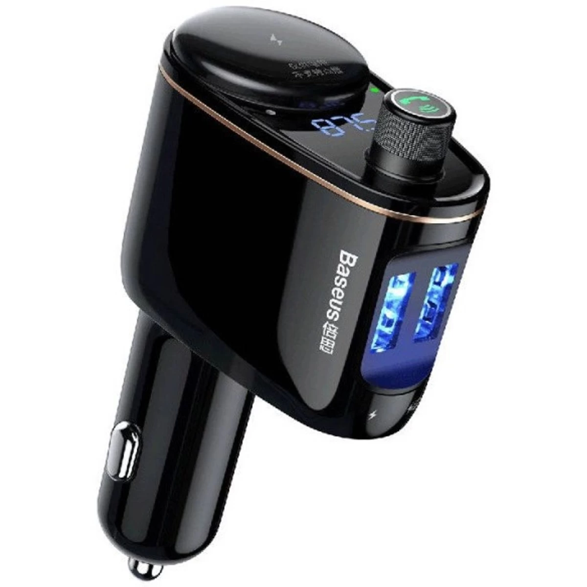 Baseus S-06 Bluetooth/usb (overseas Edition) Automobilinis Fm Siųstuvas - Juodas