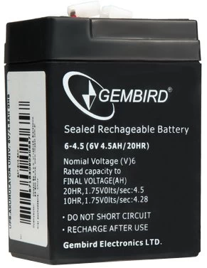 Baterija Nepertraukiamo Maitinimo šaltiniams Gembird Bat-6v4.5ah