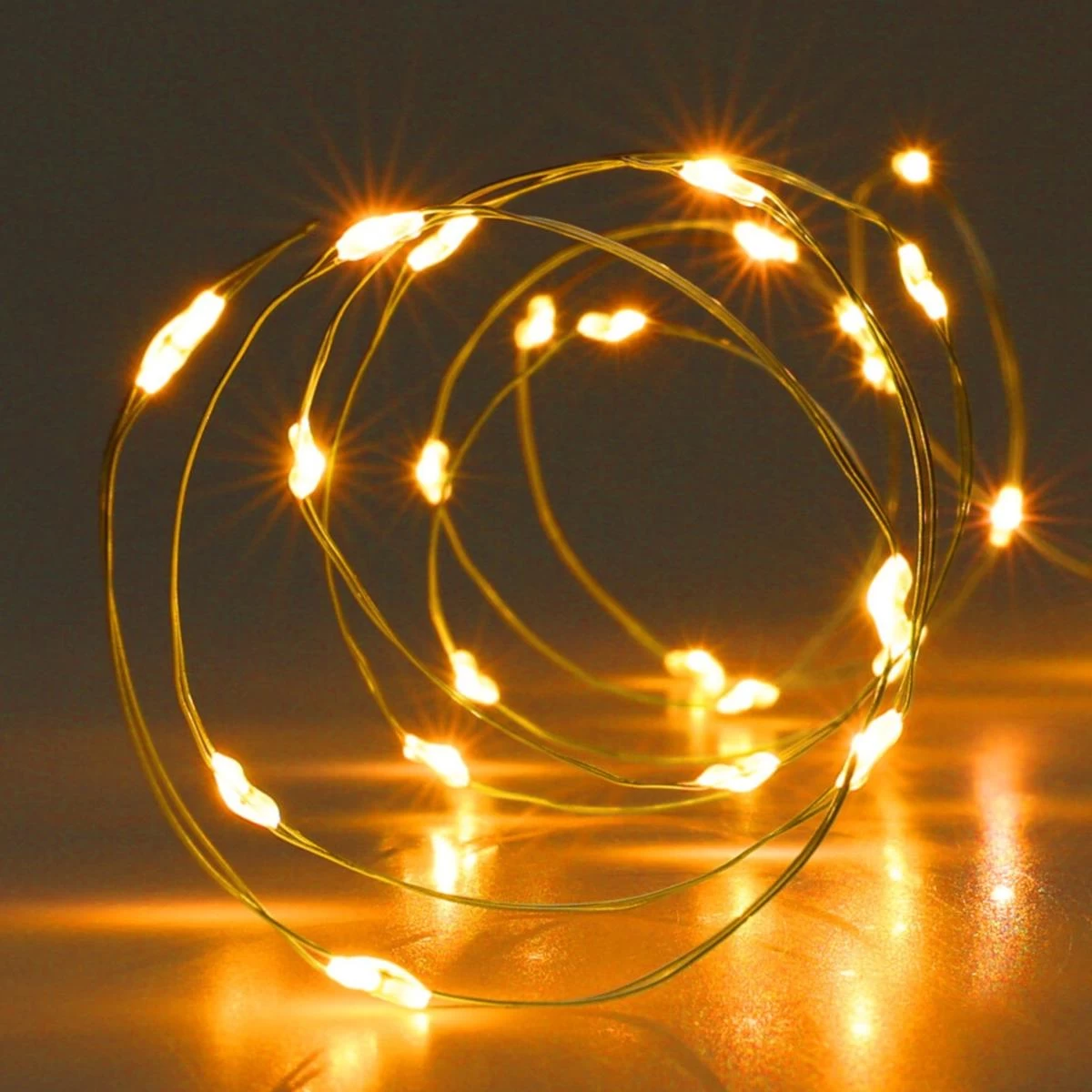 Baterijomis Maitinamos Lemputėlės, 100 Led Gierlanda, Super šilta Balta