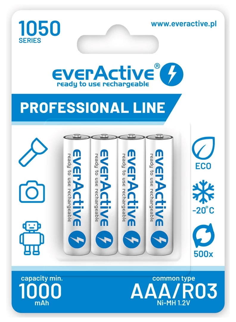 Battery everActive Professional line EVHRL03-1050 (1050mAh ; Ni-MH LSD) Battery everActive Professional line EVHRL03-1050 (1050mAh ; Ni-MH LSD)