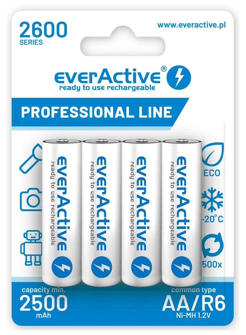 Battery everActive Professional line EVHRL6-2600 (2600mAh ; Ni-MH)