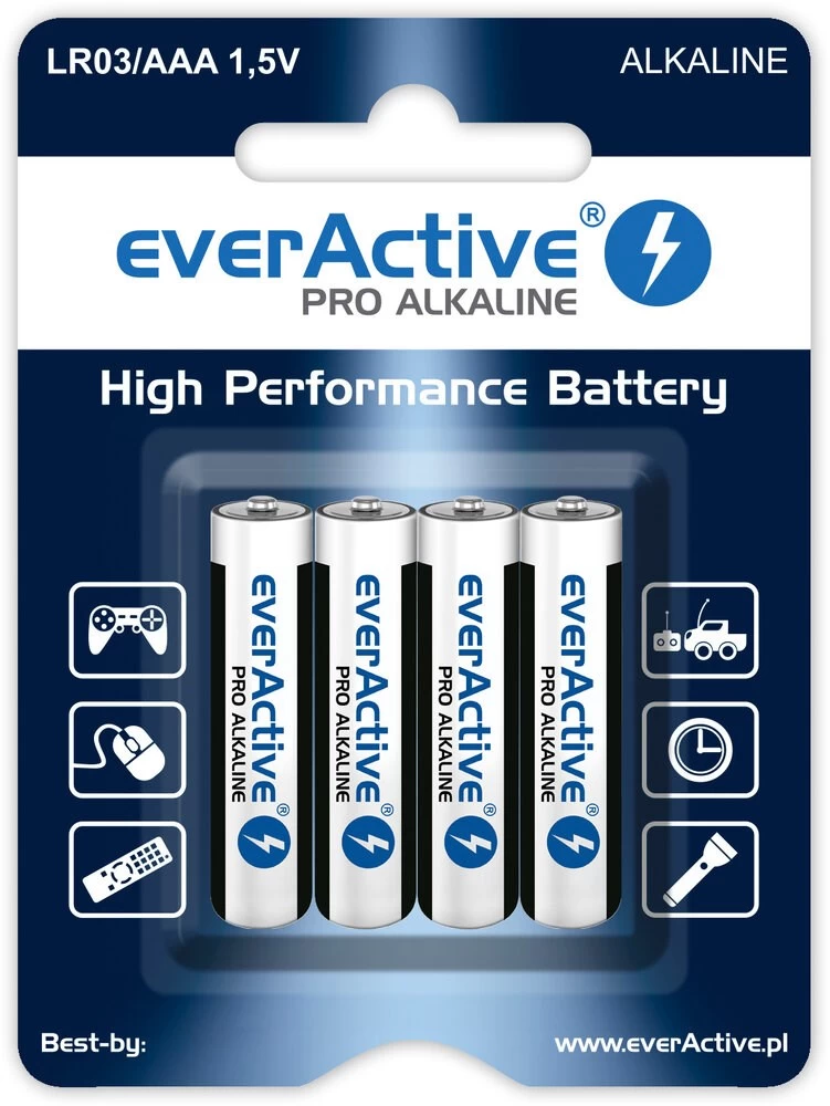 Battery Set alkaline everActive LR034BLPA (x 4)