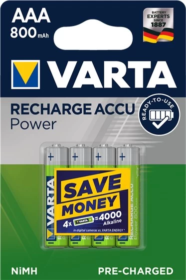 Battery VARTA Ready2Use 56703101404 (800mAh ; Ni-MH)