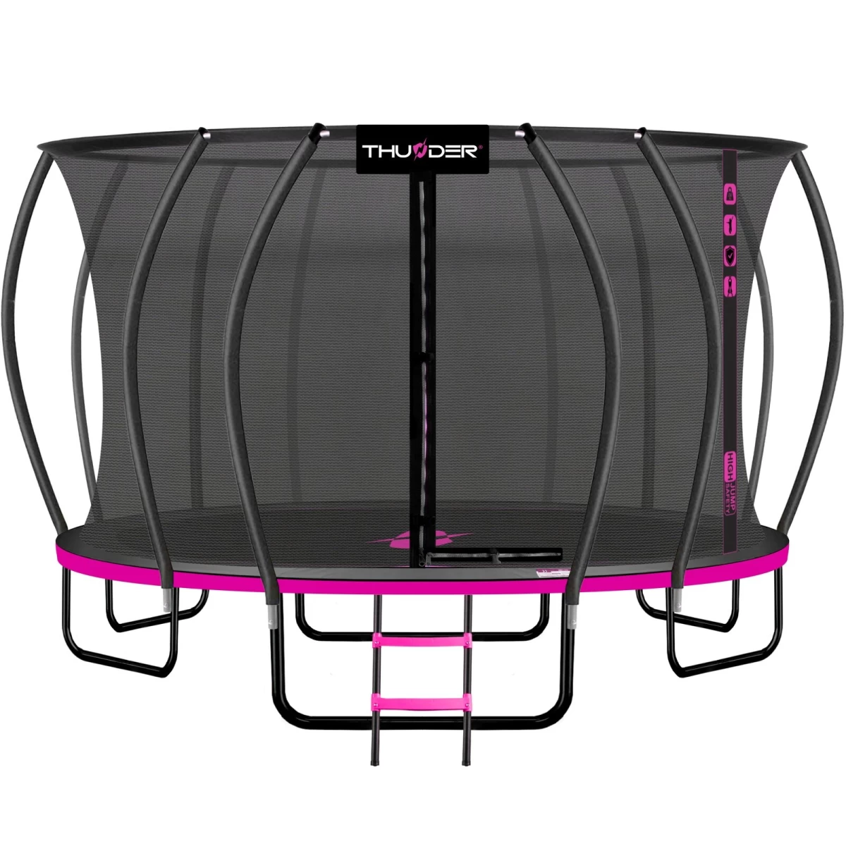 Batutas Inside Ultra „Pink Thunder“ su apsauginiu tinklu – 490cm