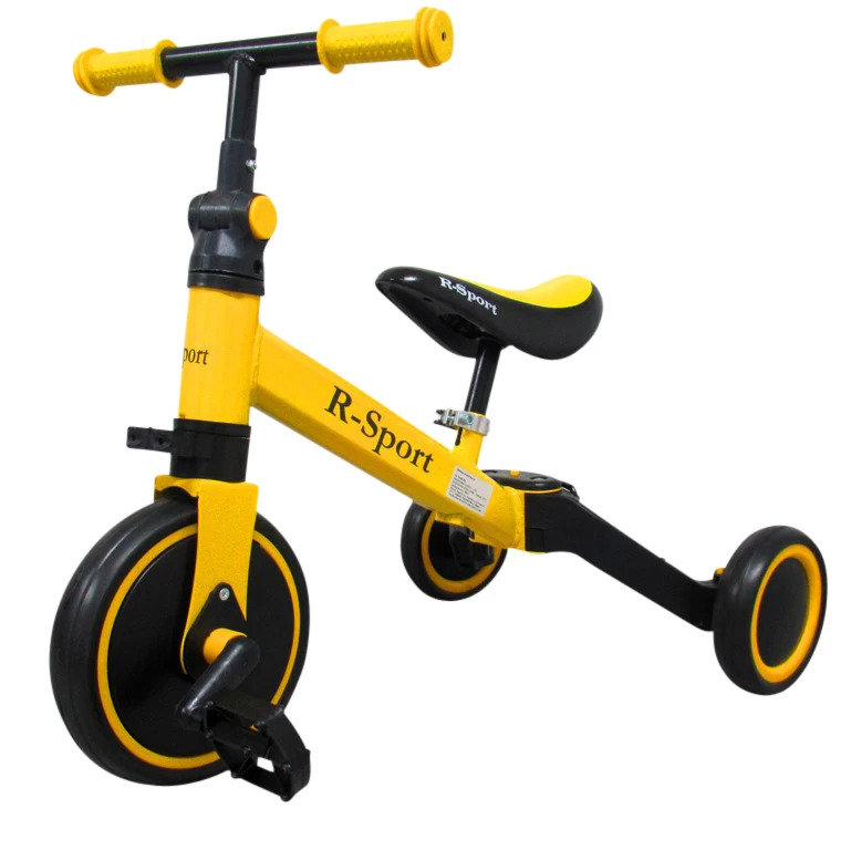 Bėgimo Dviratis P8 Yellow R-sport +pedalas Daugiafunkcinis