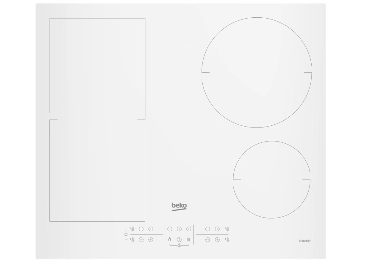 Beko HII64200FMTW hob White Built-in 60 cm Zone induction hob 4 zone(s)
